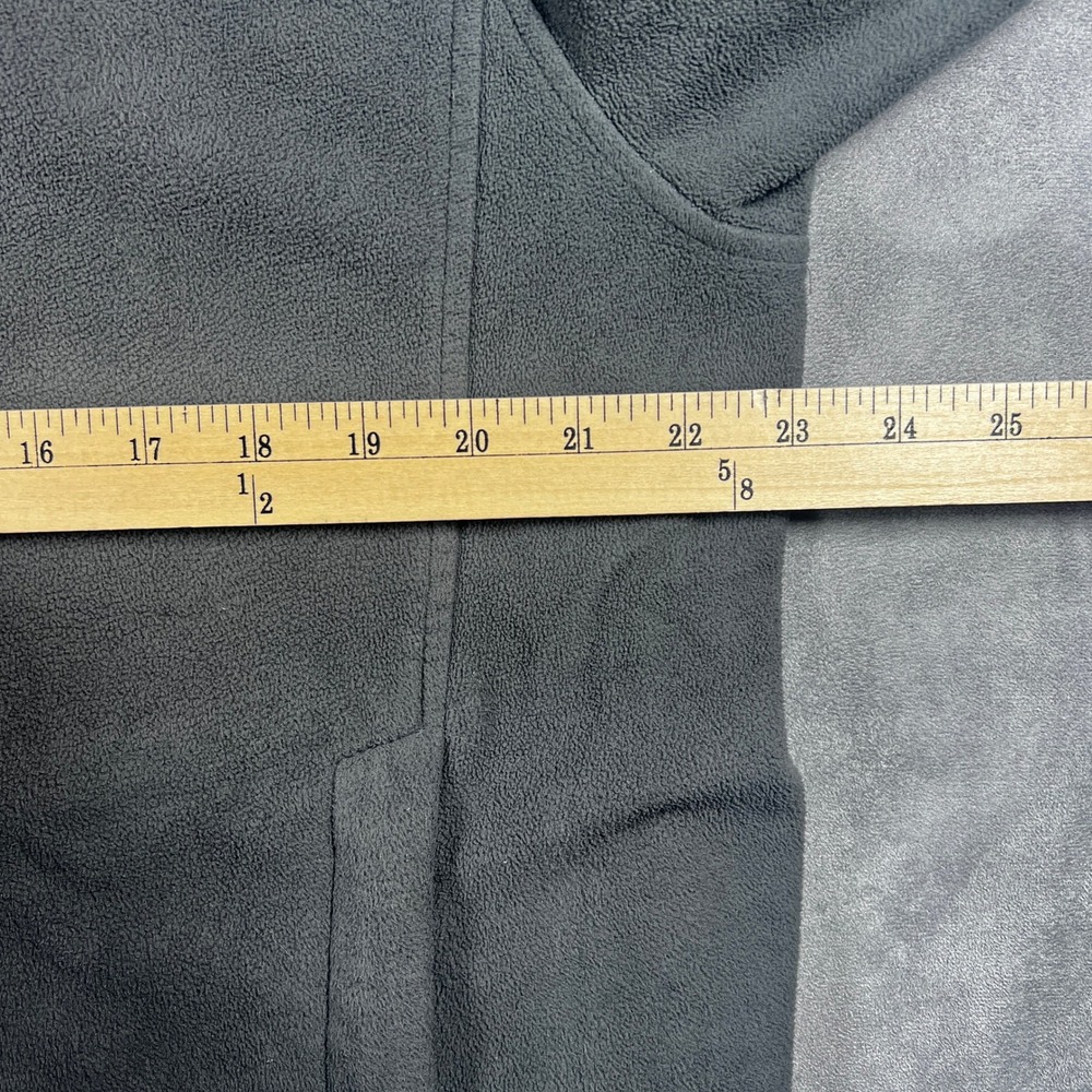 REI Full Zip Fleece Jacket Mens Large Black Long Sleeve Mock Neck Pockets - Picture 13 of 14